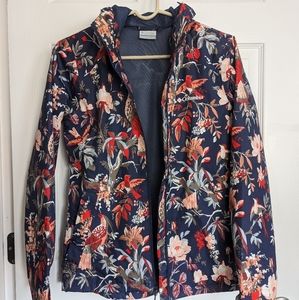Columbia floral rain jacket